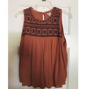 Boho printed lightweight tank blouse